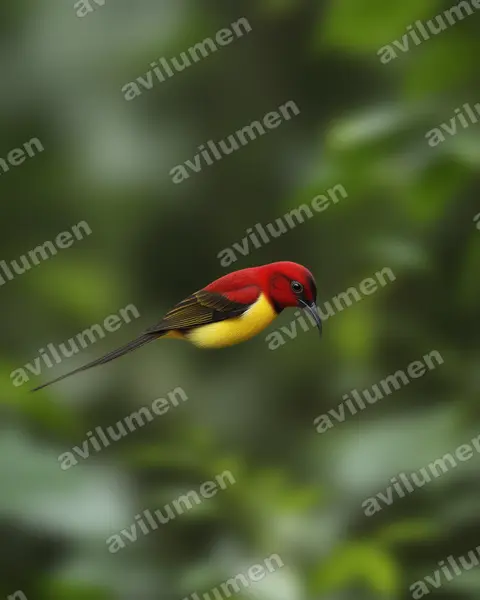 Ilustración en Realista: Aethopyga gouldiae (Suimanga de Gould)