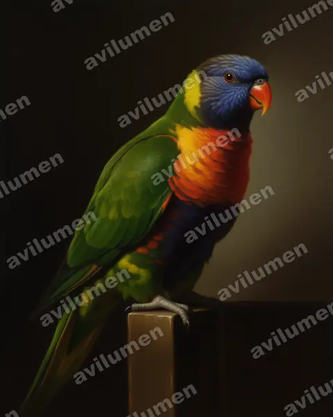 Oil illustration: Amazona imperialis (Imperial Amazon)