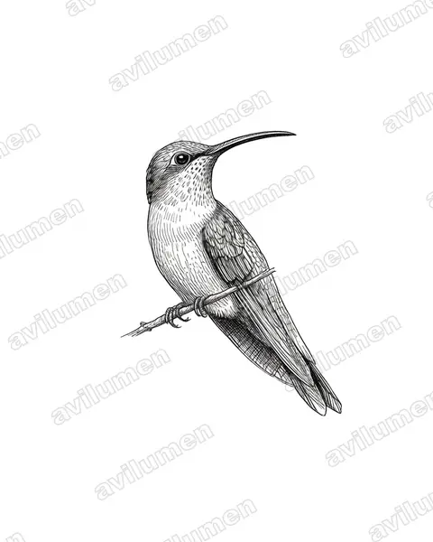 Illustration Encre : Anopetia gounellei (Ermite de Gounelle)