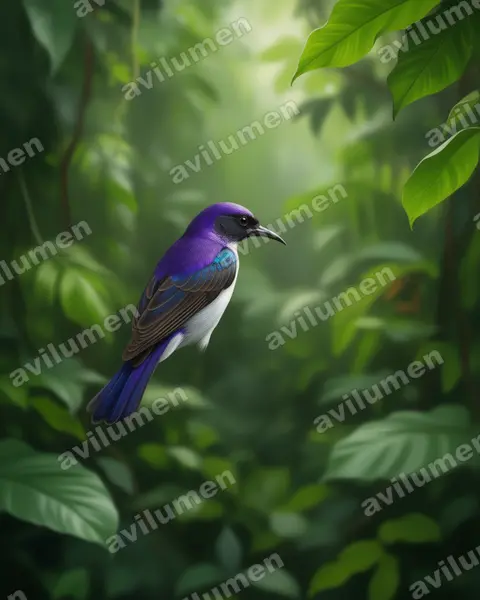 Ilustración en Realista: Anthreptes orientalis (Suimanga keniata)