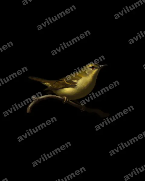 Illustration im Stil Öl: Plain Sunbird (Anthreptes simplex)