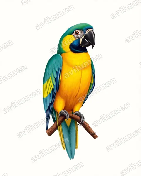 Vintage plate illustration: Ara glaucogularis (Blue-throated Macaw)