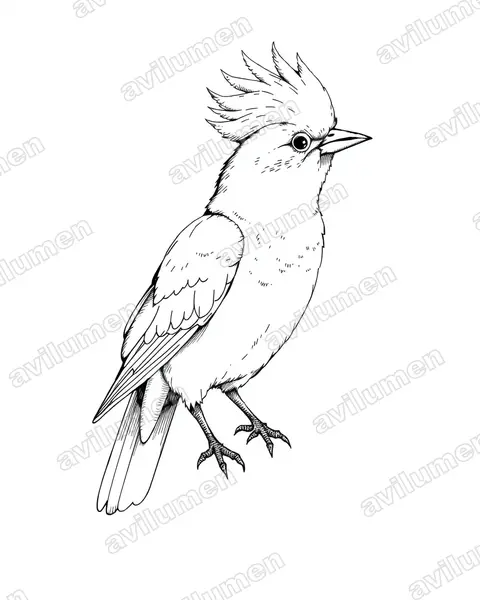 Ink illustration: Cacatua sanguinea (Little Corella)