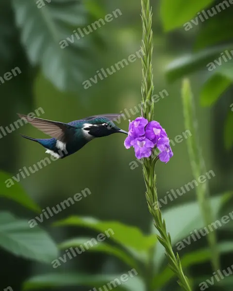 Illustration Réaliste : Chaetocercus heliodor (Colibri héliodore)