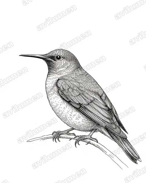 Ink illustration: Cinnyris manoensis (Miombo Double-collared Sunbird)