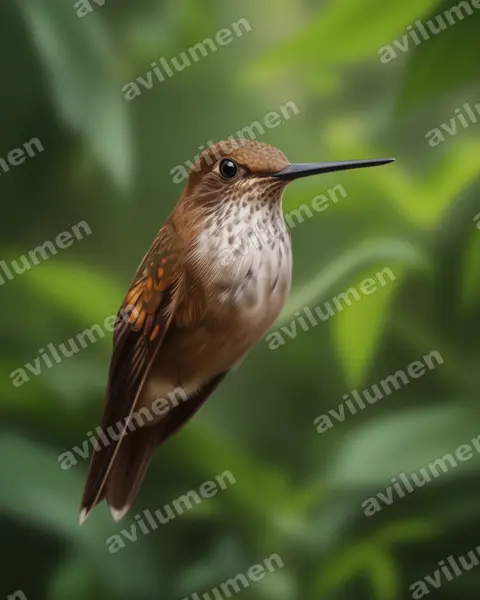 Realistic illustration: Coeligena coeligena (Bronzy inca)