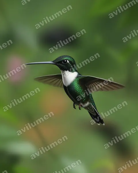 Realistic illustration: Coeligena torquata (Collared inca)