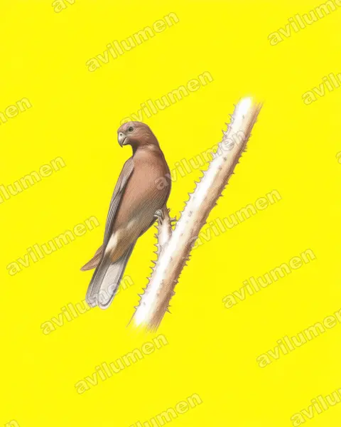 Illustration Crayon de couleur : Coracopsis nigra (Perroquet noir)