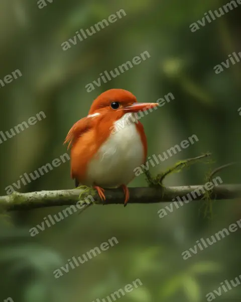 Illustration Réaliste : Corythornis madagascariensis (Martin-pêcheur malgache)