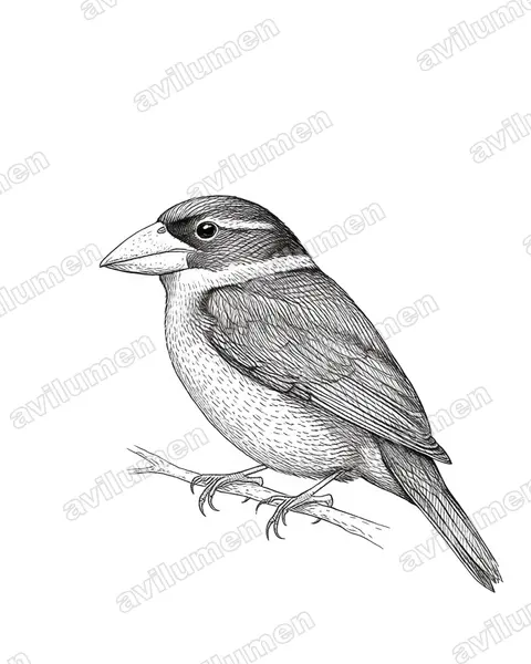 Ink illustration: Dacelo rex (Shovel-billed Kookaburra)