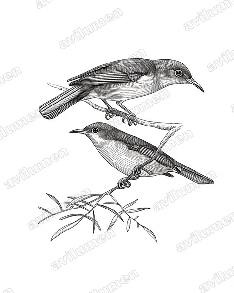 Illustration Encre : Deleornis fraseri (Souïmanga de Fraser)