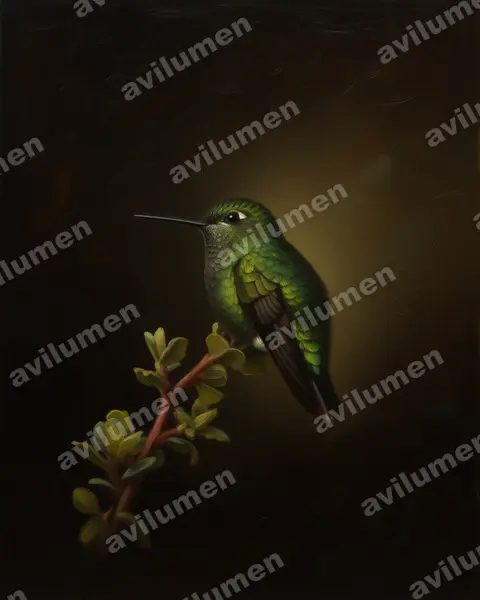 Ilustración en Óleo: Eriocnemis derbyi (Eriocnemis derbyi)