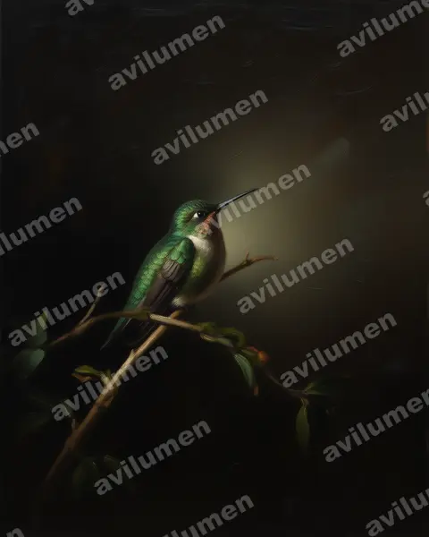Ilustración en Óleo: Eriocnemis glaucopoides (Eriocnemis glaucopoides)