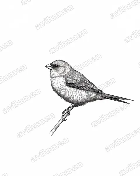 Illustration Encre : Estrilda astrild (Astrild ondulé)