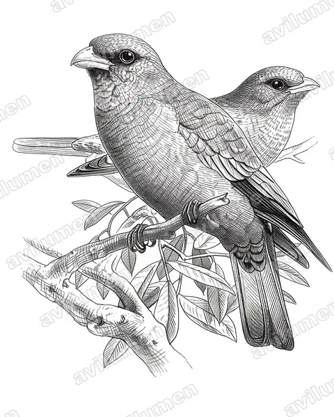 Illustration im Stil Tusche: Blaukehlroller (Eurystomus gularis)