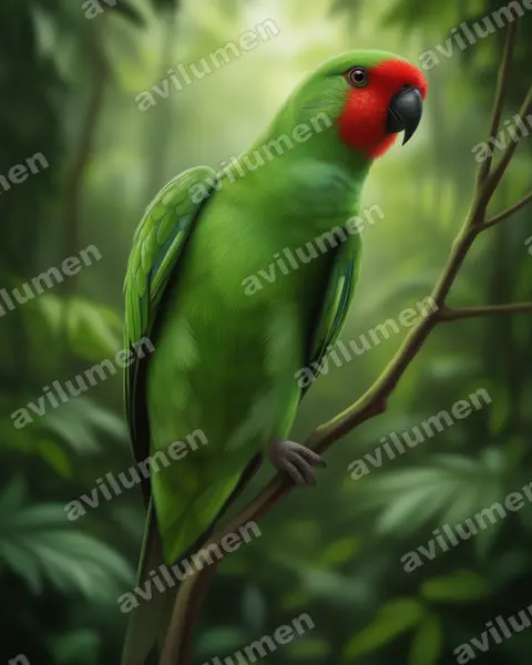 Ilustración en Realista: Glossopsitta pusilla (Parvipsitta pusilla)