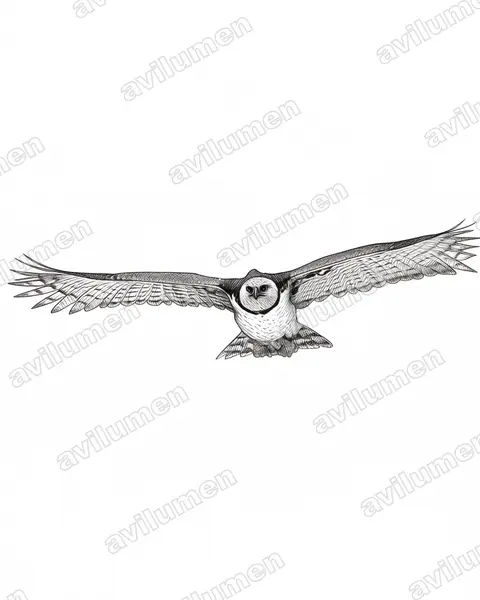 Illustration Encre : Harpia harpyja (Harpie féroce)