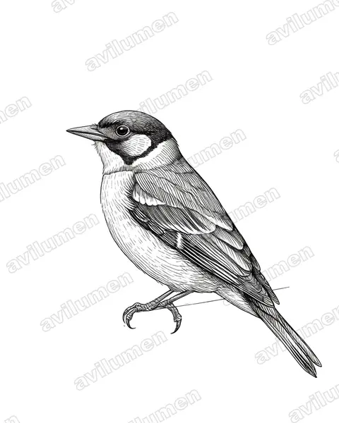 Ilustración en Tinta: Heteromunia pectoralis (Diamante pectoral)