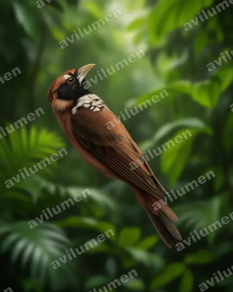 Ilustración en Realista: Heteromunia pectoralis (Diamante pectoral)