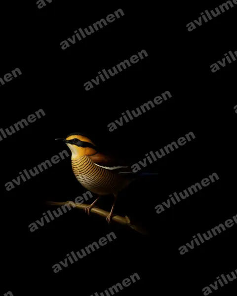 Oil illustration: Hydrornis schwaneri (Bornean Banded Pitta)