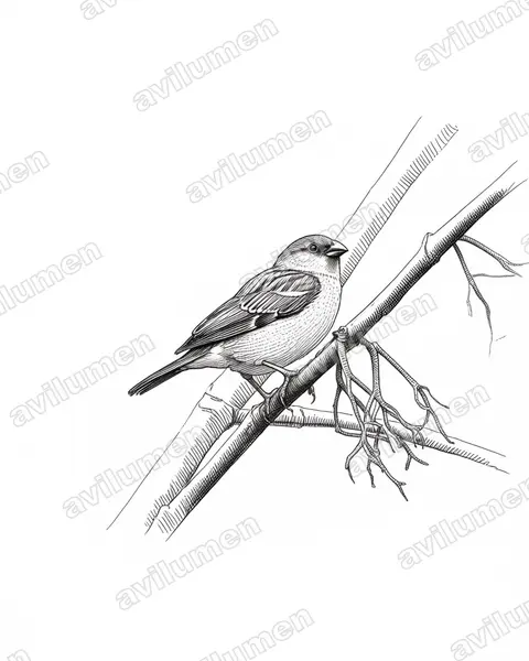 Ink illustration: Lagonosticta rufopicta (Bar-breasted firefinch)