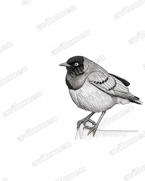 Ink illustration: Lamprotornis superbus (Superb Starling)