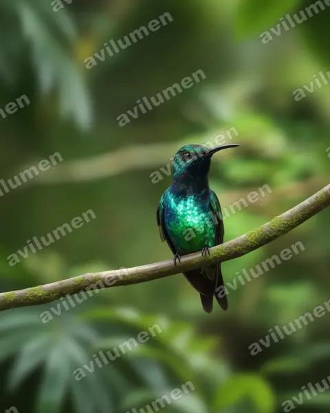 Ilustración en Realista: Lepidopyga goudoti (Chrysuronia goudoti)