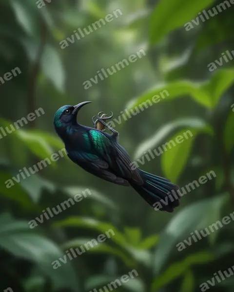 Realistic illustration: Leptocoma calcostetha (Copper-throated Sunbird)