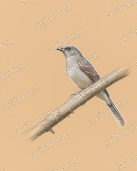 Illustration im Stil Buntstift: Schreikotinga (Lipaugus vociferans)