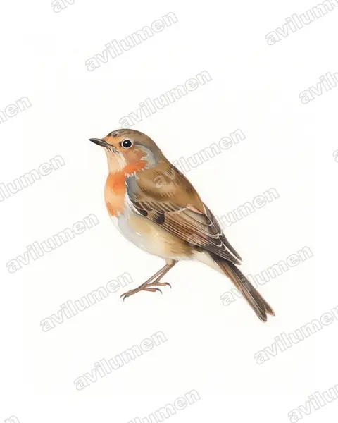 Illustration Aquarelle : Lonchura nevermanni (Capucin de Nevermann)