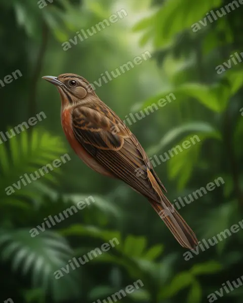 Illustration Réaliste : Lonchura nevermanni (Capucin de Nevermann)