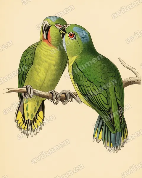 Illustration Planche ancienne : Micropsitta finschii (Micropsitte de Finsch)