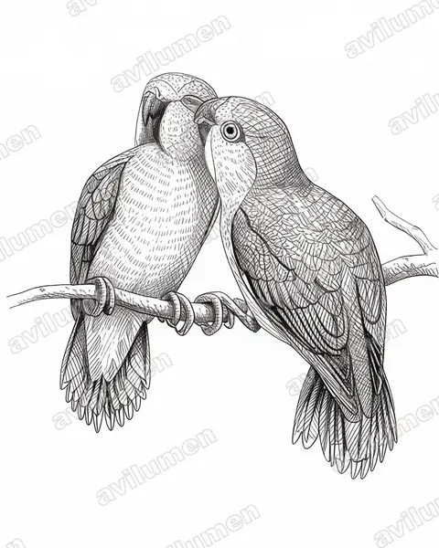 Illustration Encre : Micropsitta finschii (Micropsitte de Finsch)
