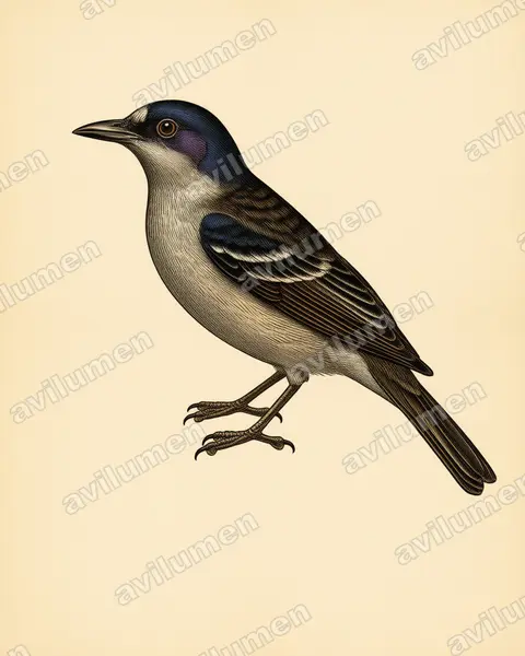 Vintage plate illustration: Necropsittacus rodricanus (Rodrigues parrot)