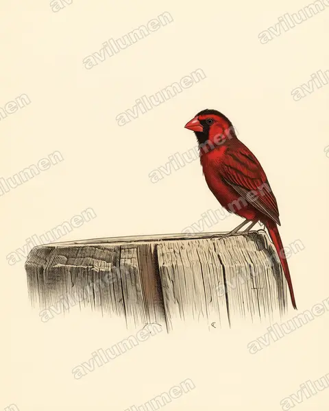 赤胸星雀（Neochmia phaeton）的古典图版插画