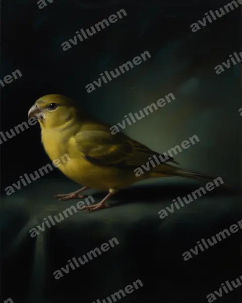 Illustration Huile : Neophema petrophila (Perruche des rochers)