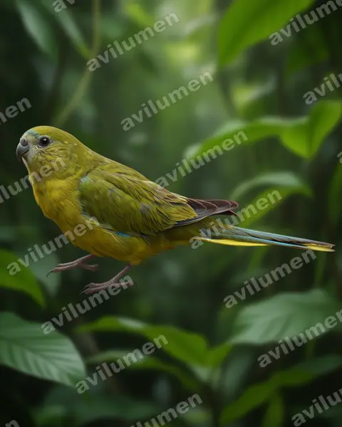 Illustration Réaliste : Neophema petrophila (Perruche des rochers)