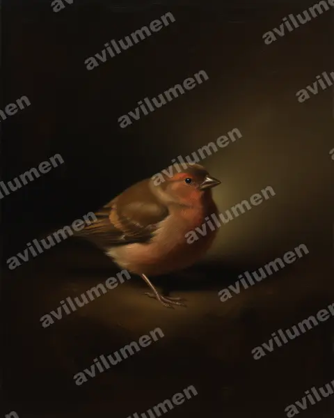 Ilustración en Óleo: Oreostruthus fuliginosus (Diamante montano)
