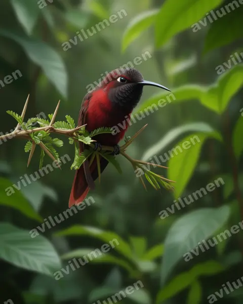 Ilustración en Realista: Oreotrochilus adela (Colibrí de Cochabamba)