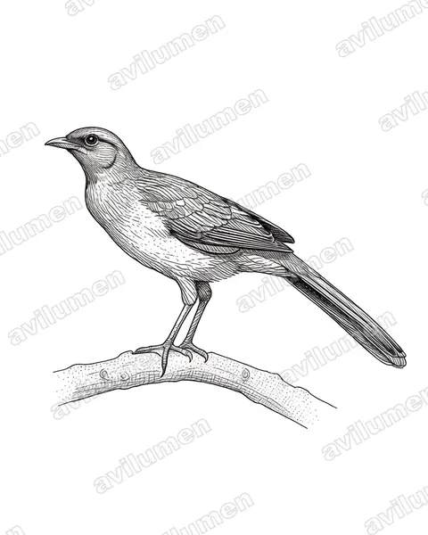 Ilustración en Tinta: Ortalis garrula (Guacharaca caribeña​)