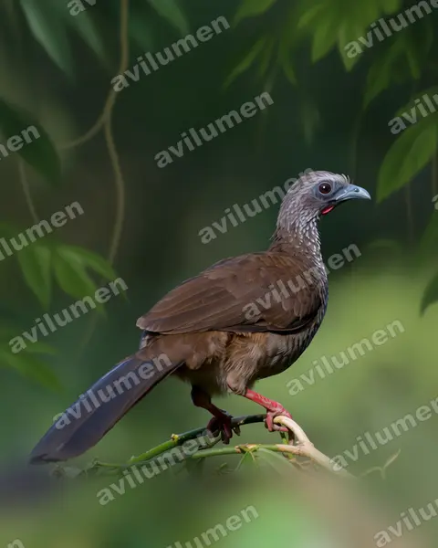 Illustration Réaliste : Ortalis guttata (Ortalide maillée)