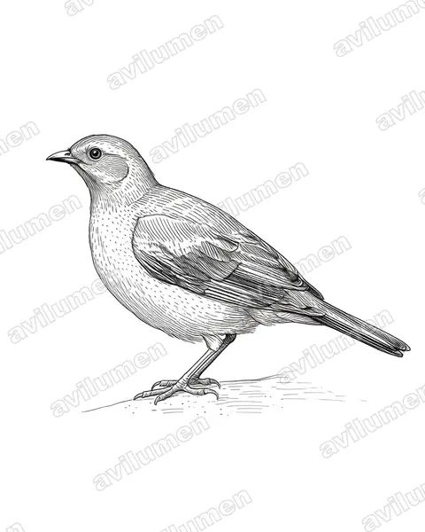 Ink illustration: Ortalis ruficeps (Chestnut-headed chachalaca)