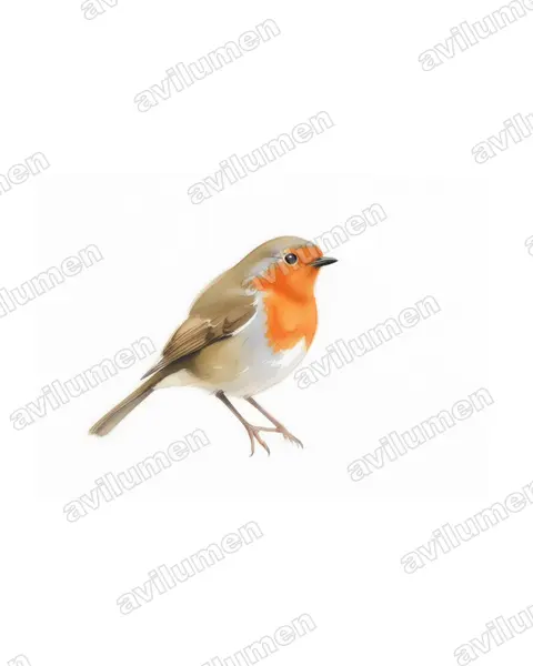 Jameson's antpecker（Parmoptila jamesoni）的水彩插画