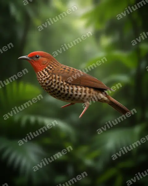 Realistic illustration: Parmoptila woodhousei (Woodhouse's antpecker)