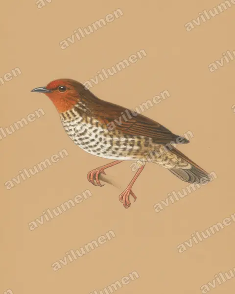 Colored pencil illustration: Parmoptila woodhousei (Woodhouse's antpecker)
