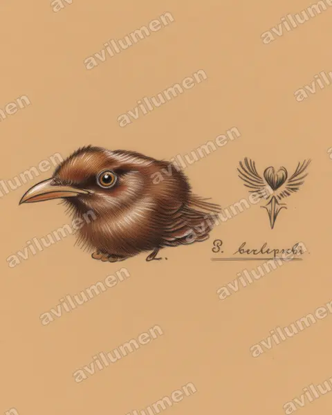 Ilustración en Lápiz de color: Parotia berlepschi (Parotia carolae berlepschi)