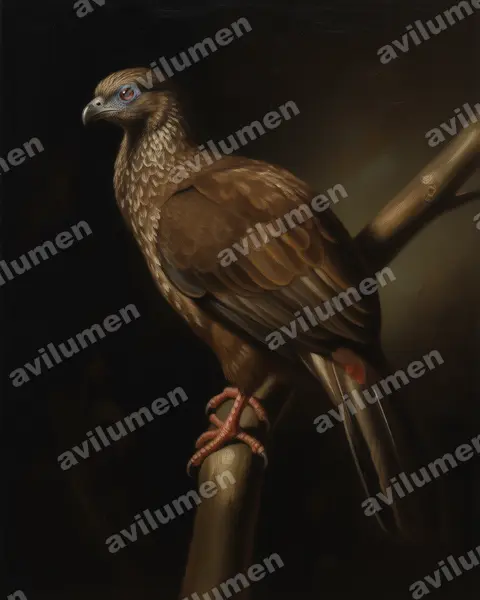 Illustration im Stil Öl: Andenguan (Penelope montagnii)