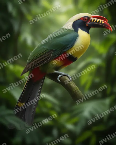 Illustration Réaliste : Penelopides manillae (Calao de Manille)