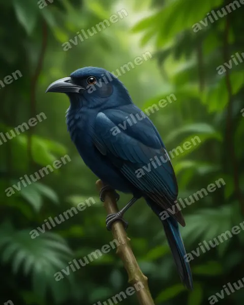Illustration Réaliste : Penelopides samarensis (Calao de Samar)