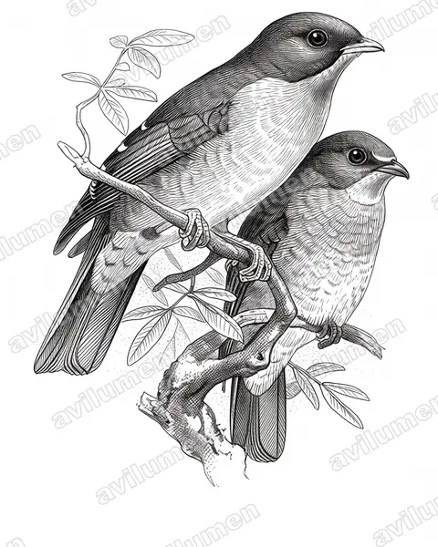 Ilustración en Tinta: Pipreola frontalis (Frutero pechirrojo)